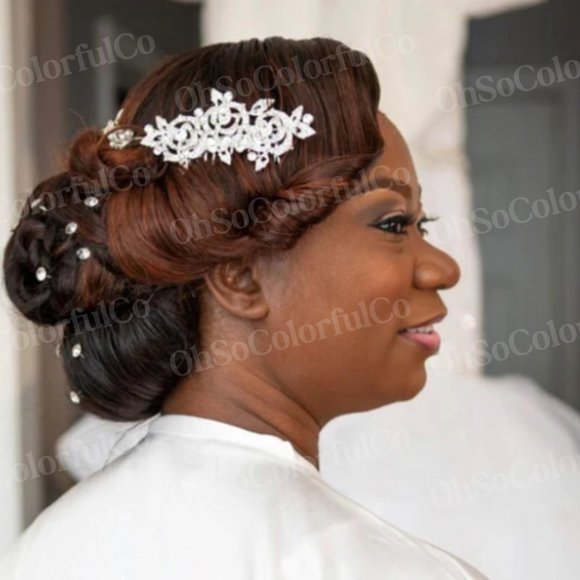 Rhinestone Bridal Hair Comb Accessory main image 8